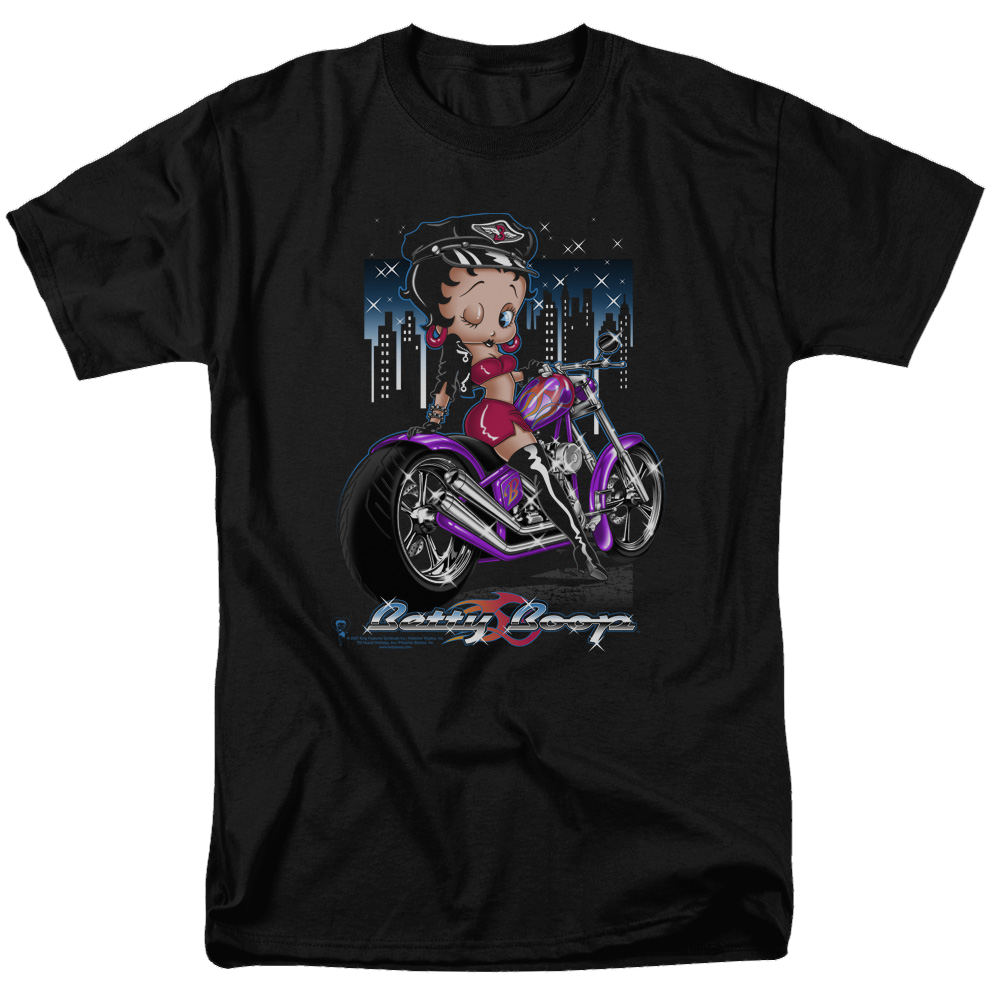 Betty Boop City Chopper - Men's Regular Fit T-Shirt Men's Regular Fit T-Shirt Betty Boop
