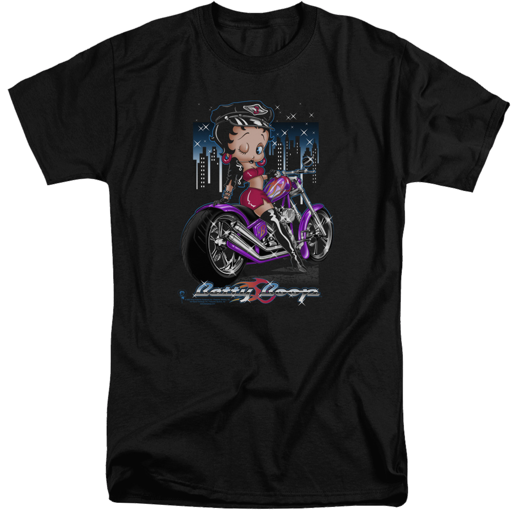 Betty Boop City Chopper - Men's Tall Fit T-Shirt Men's Tall Fit T-Shirt Betty Boop