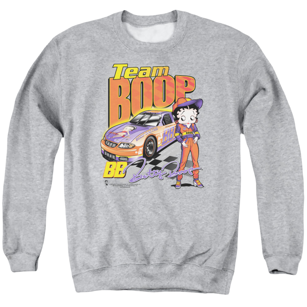 Betty Boop Team Boop - Men's Crewneck Sweatshirt Men's Crewneck Sweatshirt Betty Boop