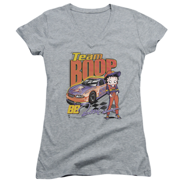 Betty Boop Team Boop - Juniors V-Neck T-Shirt Juniors V-Neck T-Shirt Betty Boop