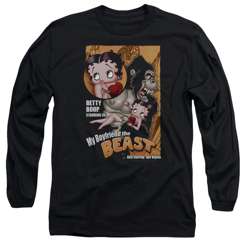Betty Boop Boyfriend The Beast - Men's Long Sleeve T-Shirt Men's Long Sleeve T-Shirt Betty Boop