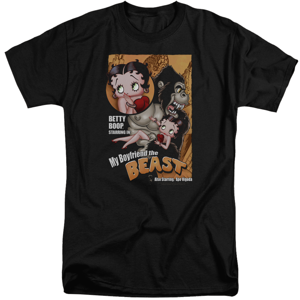 Betty Boop Boyfriend The Beast - Men's Tall Fit T-Shirt Men's Tall Fit T-Shirt Betty Boop