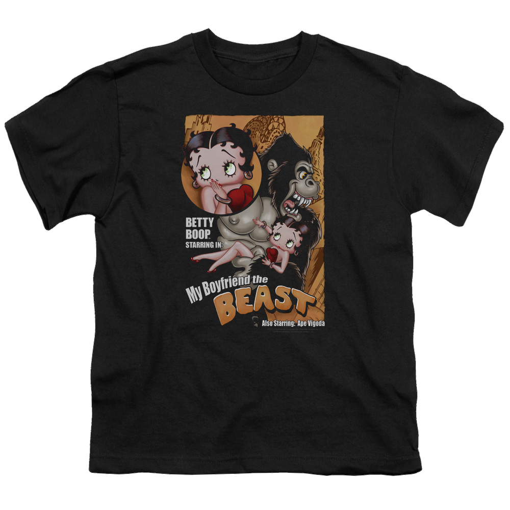 Betty Boop Boyfriend The Beast - Youth T-Shirt Youth T-Shirt (Ages 8-12) Betty Boop