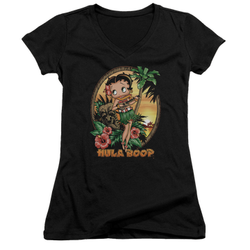 Betty Boop Hula Boop Ii - Juniors V-Neck T-Shirt Juniors V-Neck T-Shirt Betty Boop