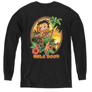 Betty Boop Hula Boop Ii - Youth Long Sleeve T-Shirt Youth Long Sleeve T-Shirt Betty Boop