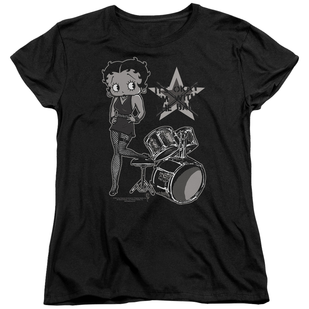 Betty Boop With The Band - Women's T-Shirt Women's T-Shirt Betty Boop