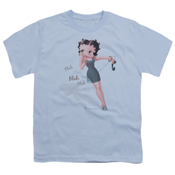 Betty Boop Blah Blah Blah - Youth T-Shirt Youth T-Shirt (Ages 8-12) Betty Boop