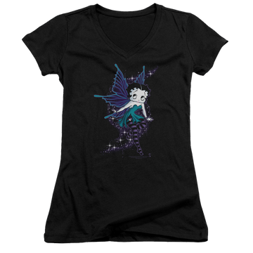 Betty Boop Sparkle Fairy - Juniors V-Neck T-Shirt Juniors V-Neck T-Shirt Betty Boop