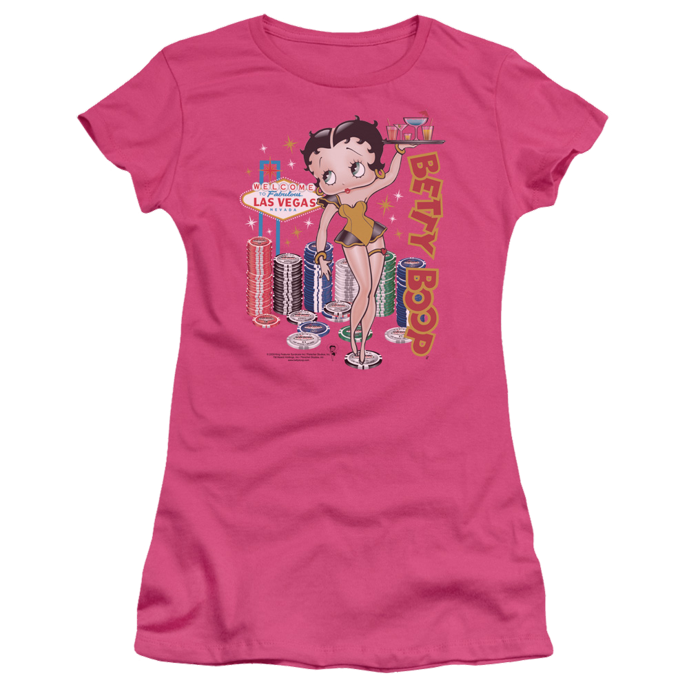 Betty Boop Wet Your Whistle - Juniors T-Shirt Juniors T-Shirt Betty Boop