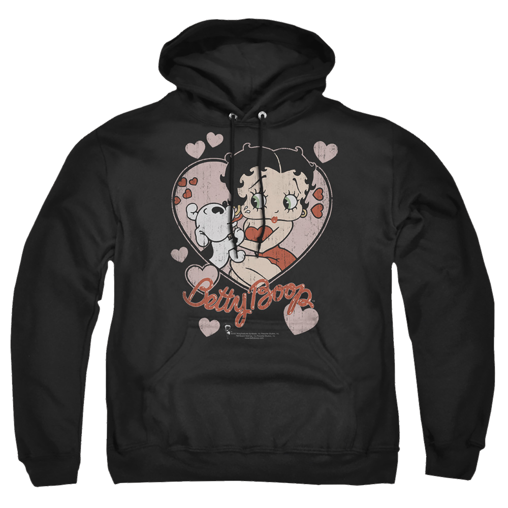 Betty Boop Classic Kiss - Pullover Hoodie Pullover Hoodie Betty Boop