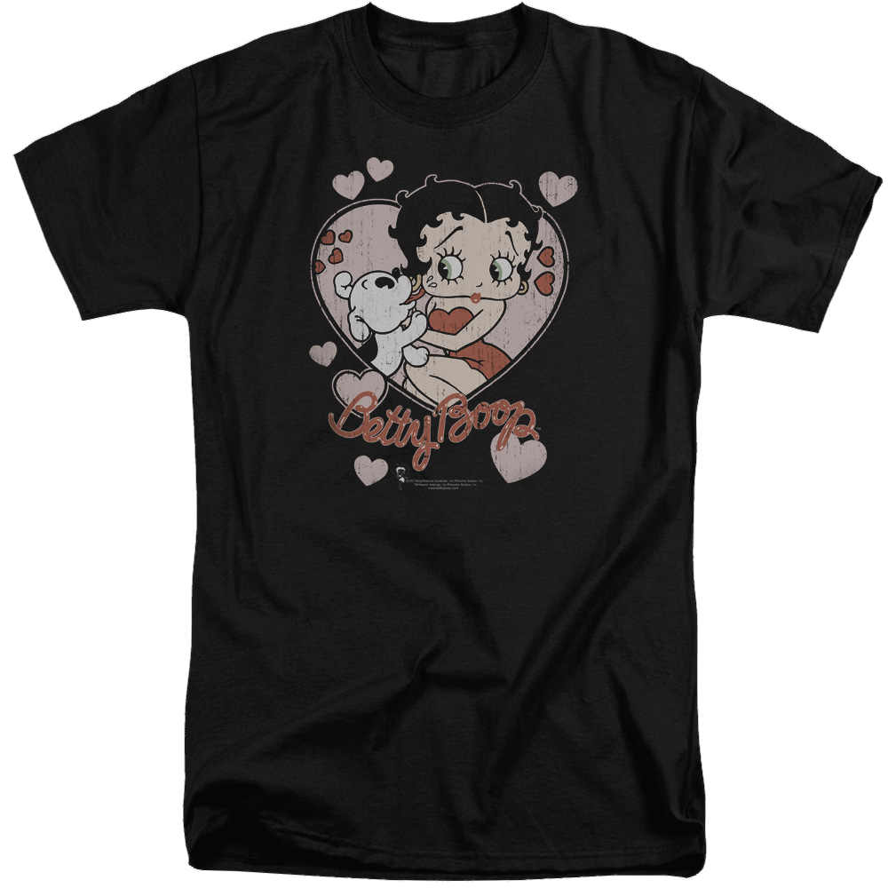Betty Boop Classic Kiss - Men's Tall Fit T-Shirt Men's Tall Fit T-Shirt Betty Boop