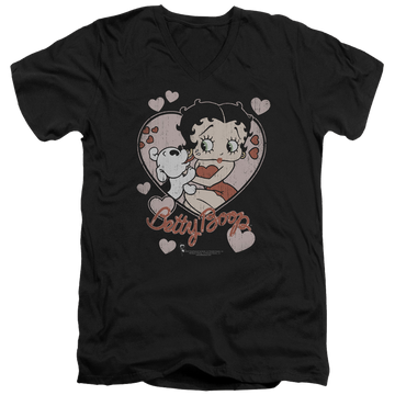 Betty Boop Classic Kiss - Men's V-Neck T-Shirt Men's V-Neck T-Shirt Betty Boop