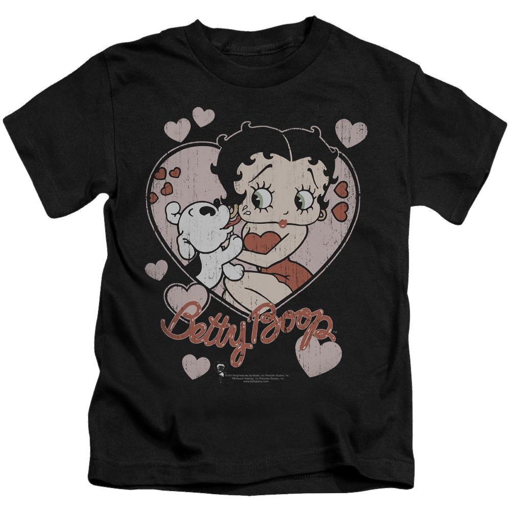 Betty Boop Classic Kiss - Kid's T-Shirt Kid's T-Shirt (Ages 4-7) Betty Boop