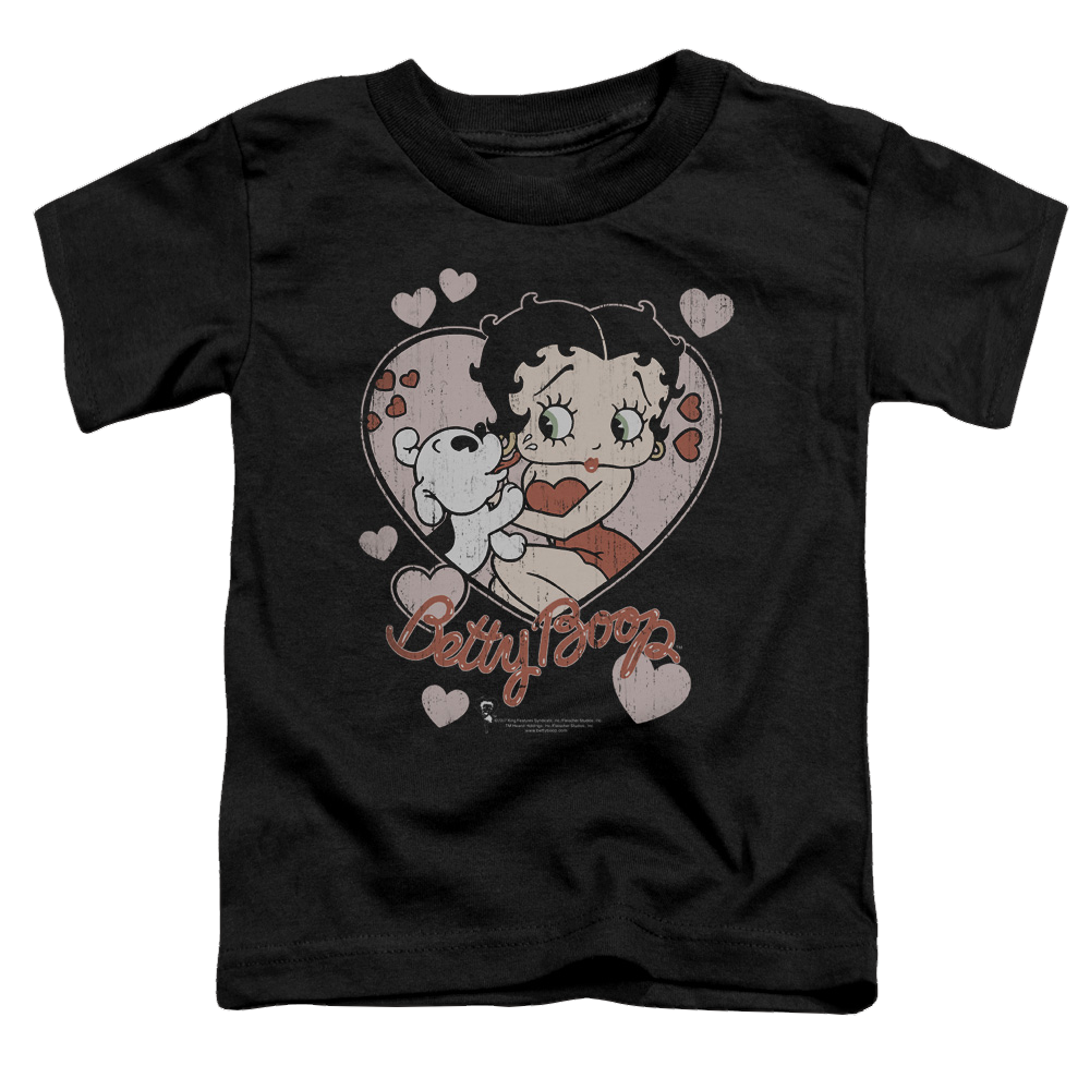 Betty Boop Classic Kiss - Toddler T-Shirt Toddler T-Shirt Betty Boop
