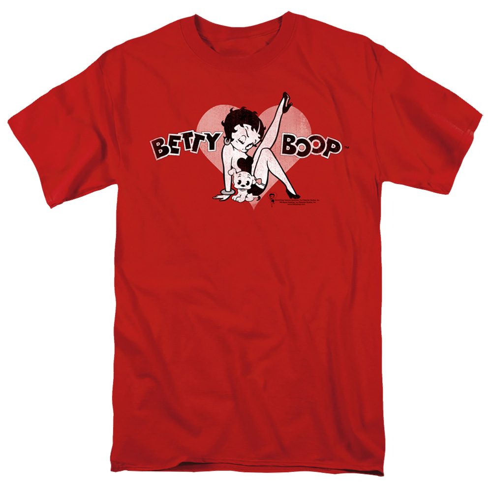 Betty Boop Vintage Cutie Pup - Men's Regular Fit T-Shirt Men's Regular Fit T-Shirt Betty Boop