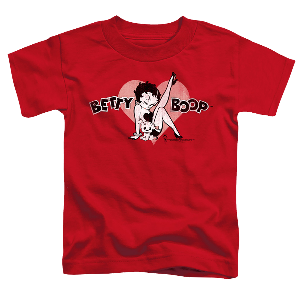 Betty Boop Vintage Cutie Pup - Toddler T-Shirt Toddler T-Shirt Betty Boop