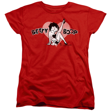 Betty Boop Vintage Cutie Pup - Women's T-Shirt Women's T-Shirt Betty Boop