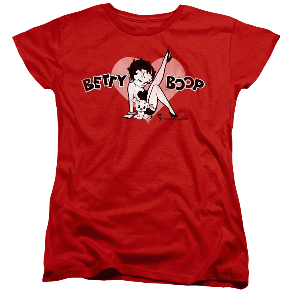 Betty Boop Vintage Cutie Pup - Women's T-Shirt Women's T-Shirt Betty Boop