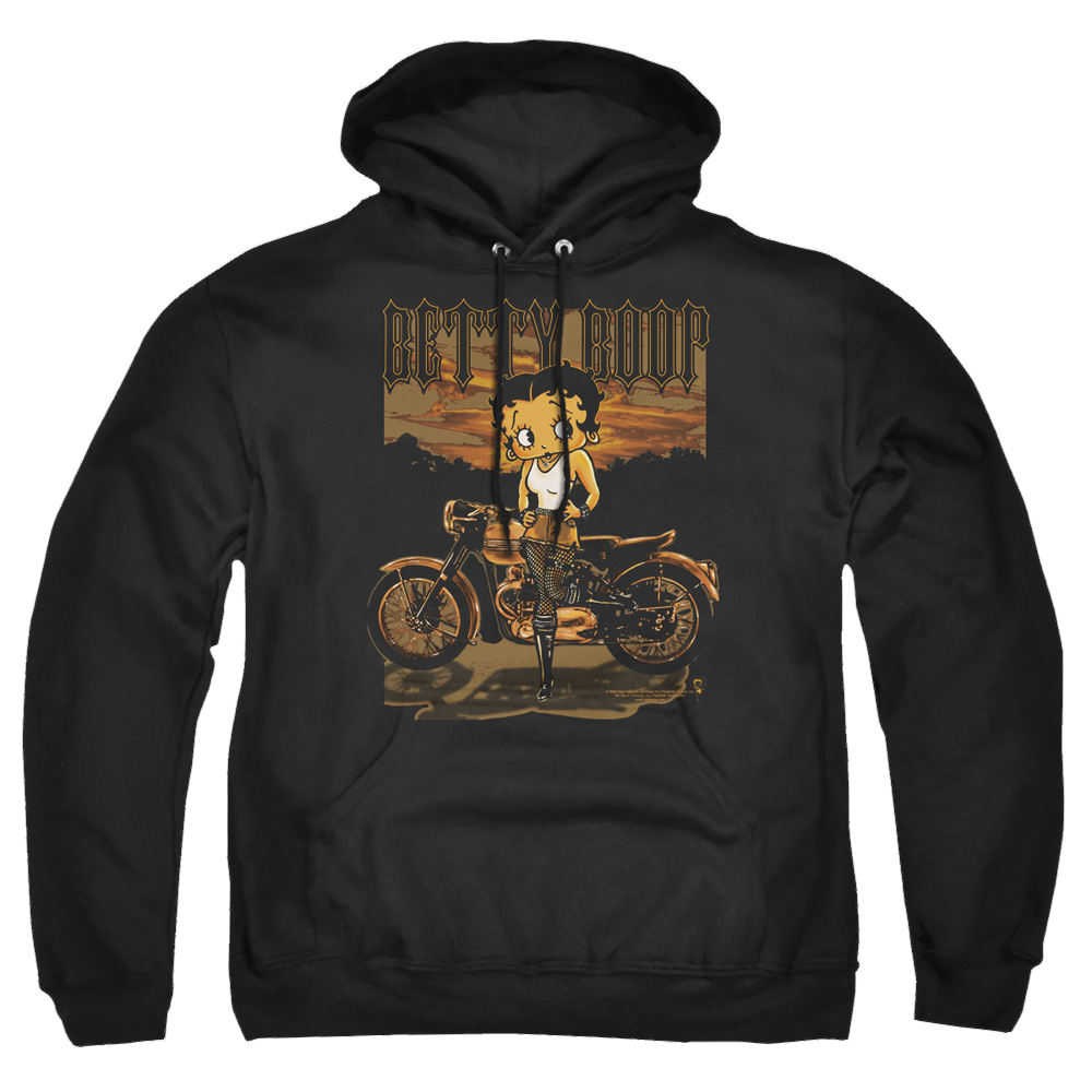 Betty Boop Rebel Rider - Pullover Hoodie Pullover Hoodie Betty Boop
