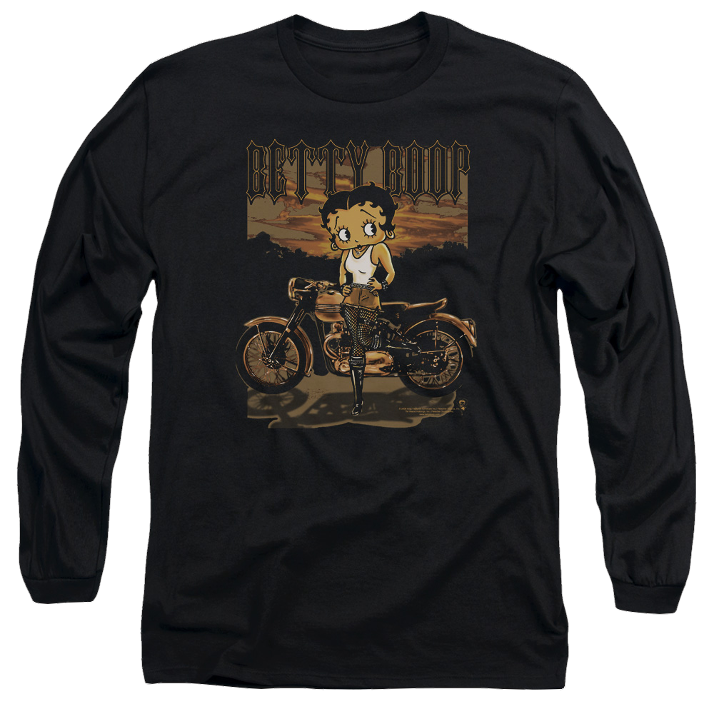Betty Boop Rebel Rider - Men's Long Sleeve T-Shirt Men's Long Sleeve T-Shirt Betty Boop