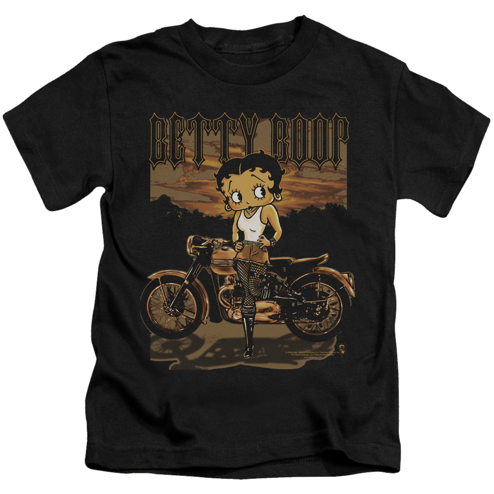 Betty Boop Rebel Rider - Kid's T-Shirt Kid's T-Shirt (Ages 4-7) Betty Boop
