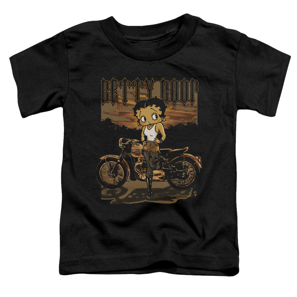 Betty Boop Rebel Rider - Toddler T-Shirt Toddler T-Shirt Betty Boop