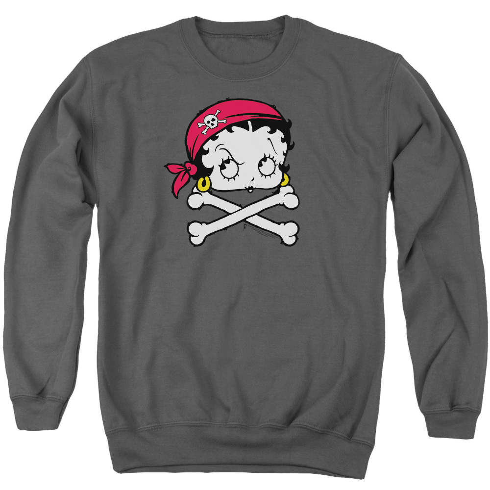 Betty Boop Pirate - Men's Crewneck Sweatshirt Men's Crewneck Sweatshirt Betty Boop