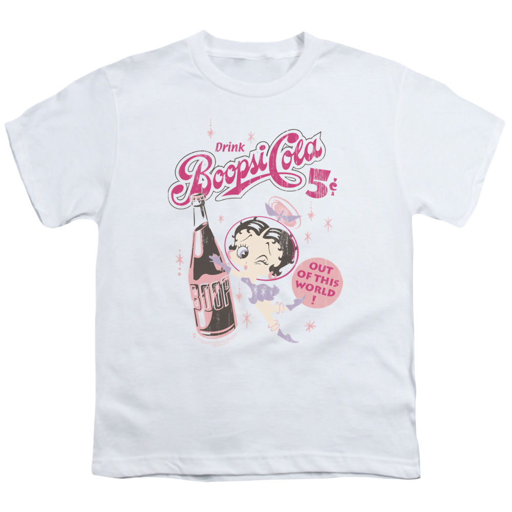 Betty Boop Boopsi Cola - Youth T-Shirt Youth T-Shirt (Ages 8-12) Betty Boop