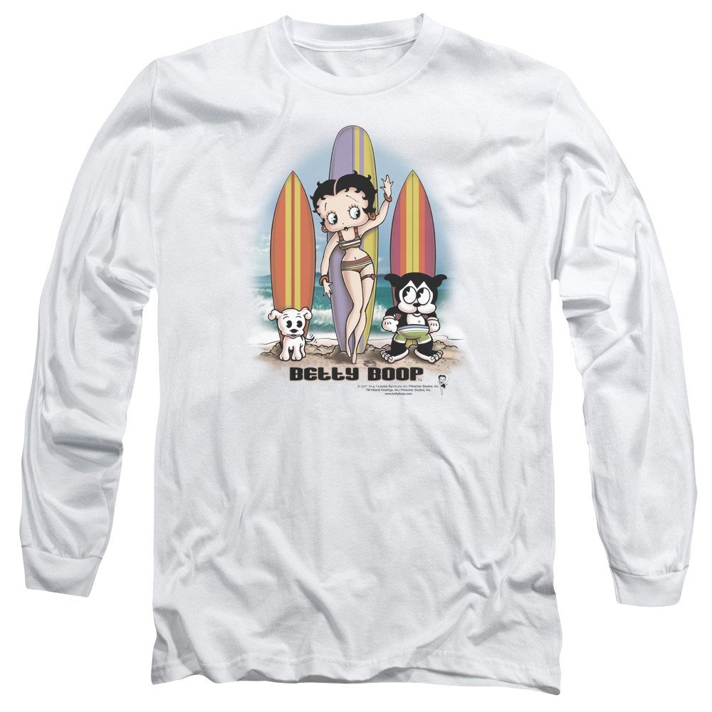 Betty Boop Surfers - Men's Long Sleeve T-Shirt Men's Long Sleeve T-Shirt Betty Boop