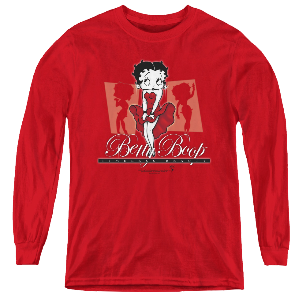 Betty Boop Timeless Beauty - Youth Long Sleeve T-Shirt Youth Long Sleeve T-Shirt Betty Boop