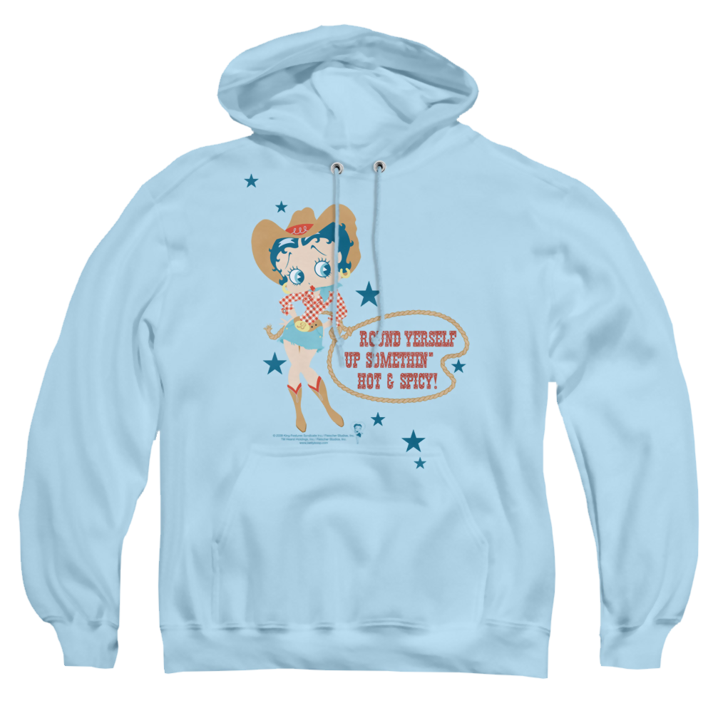 Betty Boop Hot And Spicy Cowgirl - Pullover Hoodie Pullover Hoodie Betty Boop