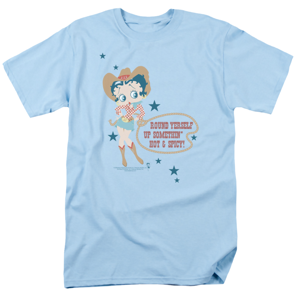 Betty Boop Hot And Spicy Cowgirl - Men's Regular Fit T-Shirt Men's Regular Fit T-Shirt Betty Boop