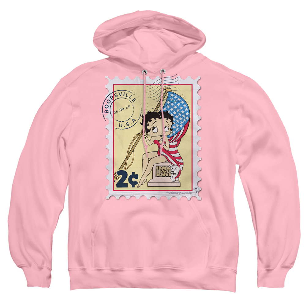 Betty Boop Vintage Stamp - Pullover Hoodie Pullover Hoodie Betty Boop