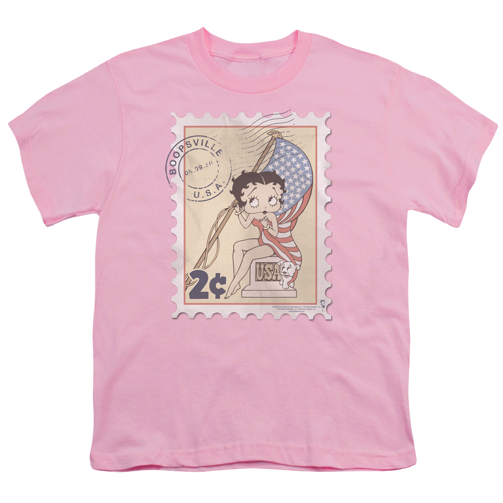 Betty Boop Vintage Stamp - Youth T-Shirt Youth T-Shirt (Ages 8-12) Betty Boop