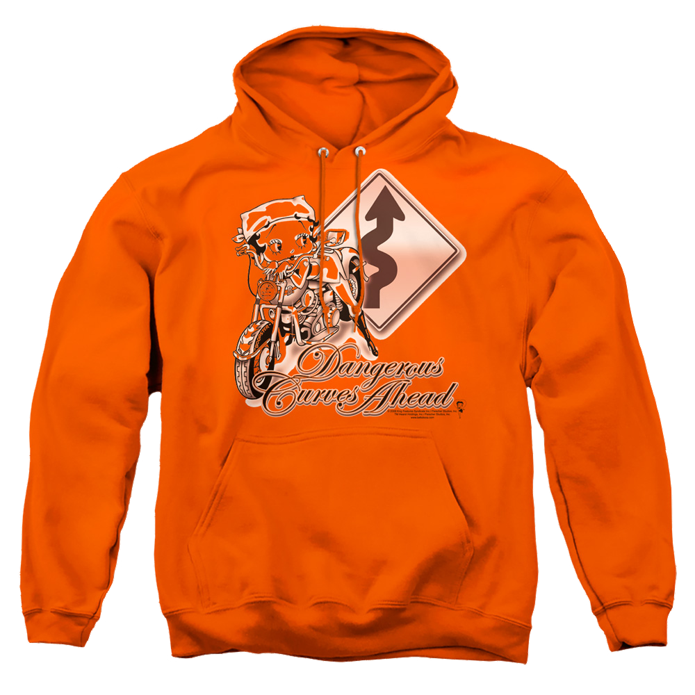 Betty Boop Dangerous Curves - Pullover Hoodie Pullover Hoodie Betty Boop