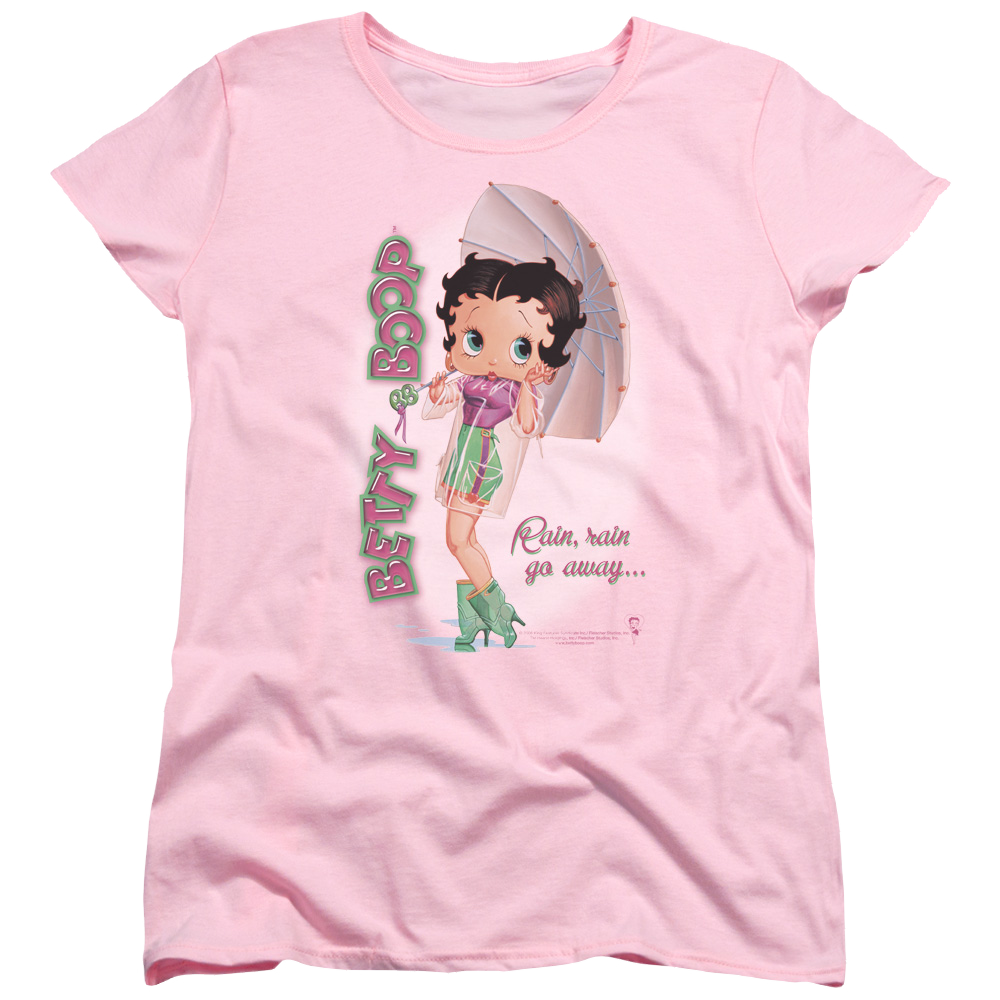 Betty Boop Rain Rain Go Away - Women's T-Shirt Women's T-Shirt Betty Boop