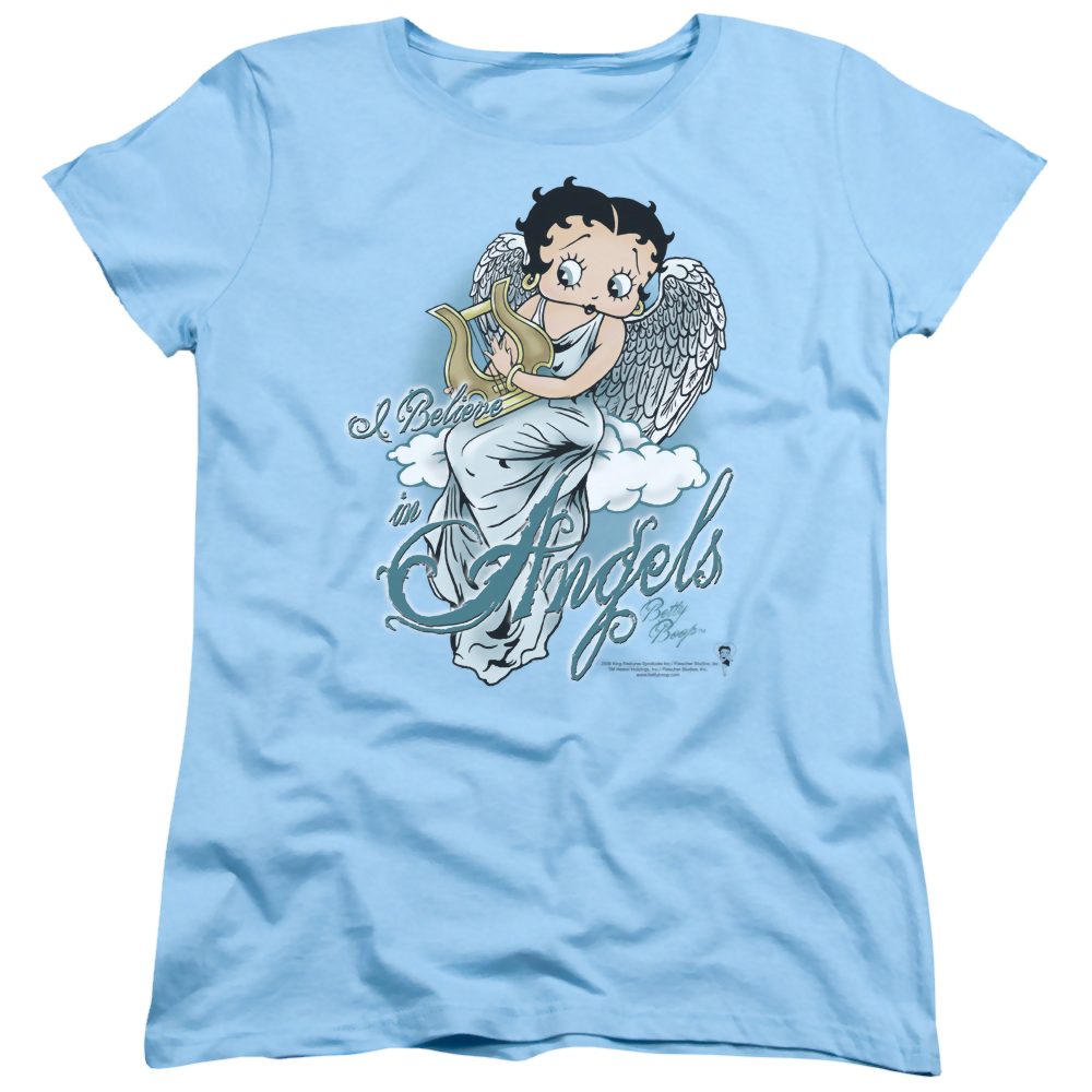 Betty Boop I Believe In Angels - Women's T-Shirt Women's T-Shirt Betty Boop