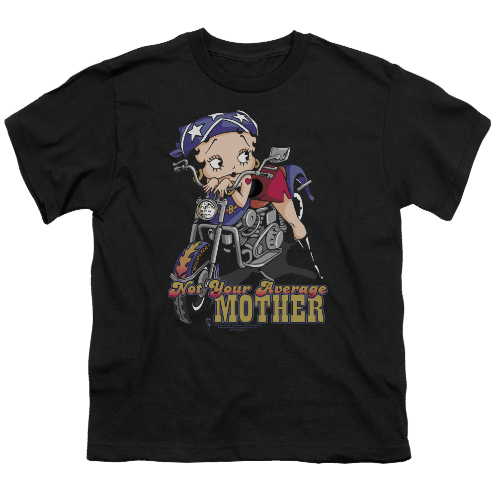 Betty Boop Not Your Average Mother - Youth T-Shirt Youth T-Shirt (Ages 8-12) Betty Boop