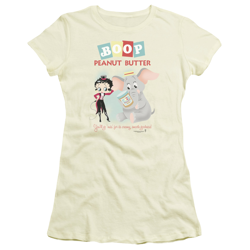 Betty Boop Boop Peanut Butter - Juniors T-Shirt Juniors T-Shirt Betty Boop