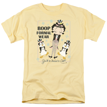 Banana men's regular fit t-shirt with Betty Boop Dressed To Chill graphic