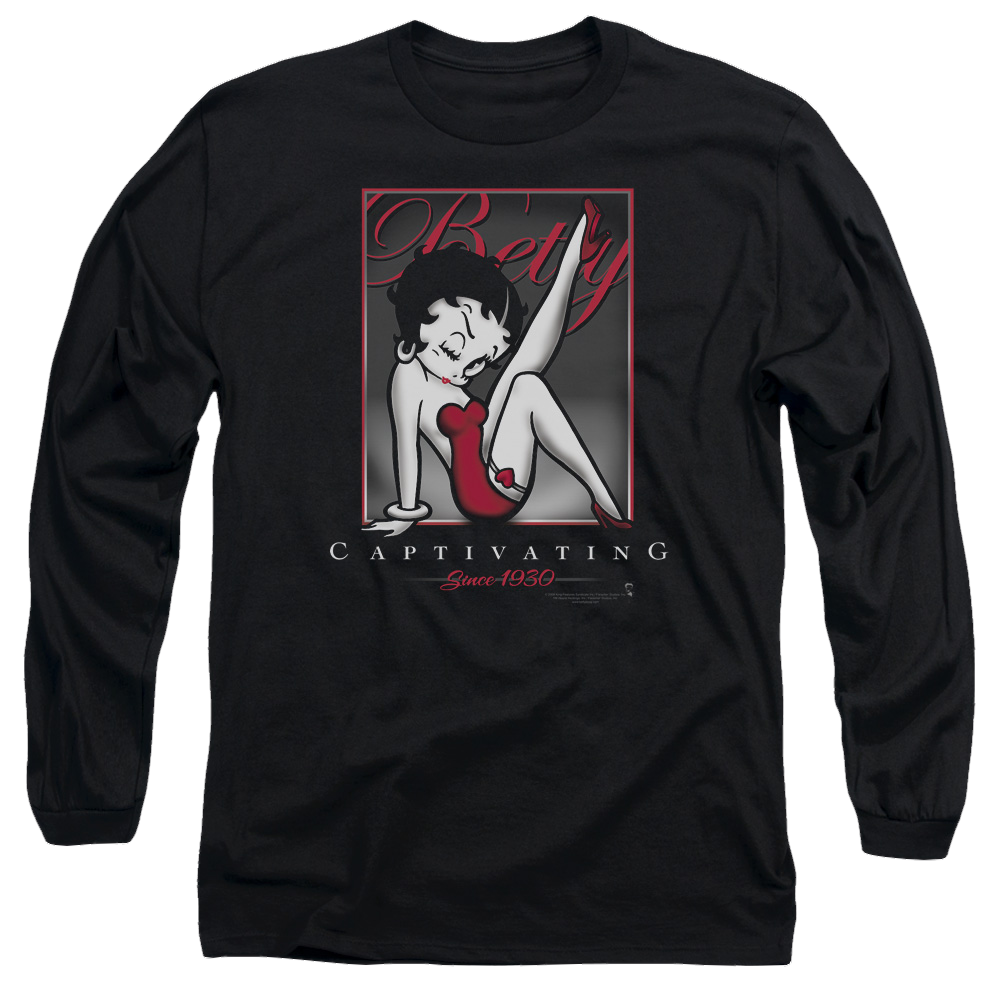 Betty Boop Captivating - Men's Long Sleeve T-Shirt Men's Long Sleeve T-Shirt Betty Boop