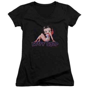 Betty Boop Glowing - Juniors V-Neck T-Shirt Juniors V-Neck T-Shirt Betty Boop