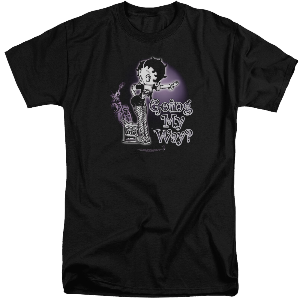 Betty Boop My Way - Men's Tall Fit T-Shirt Men's Tall Fit T-Shirt Betty Boop