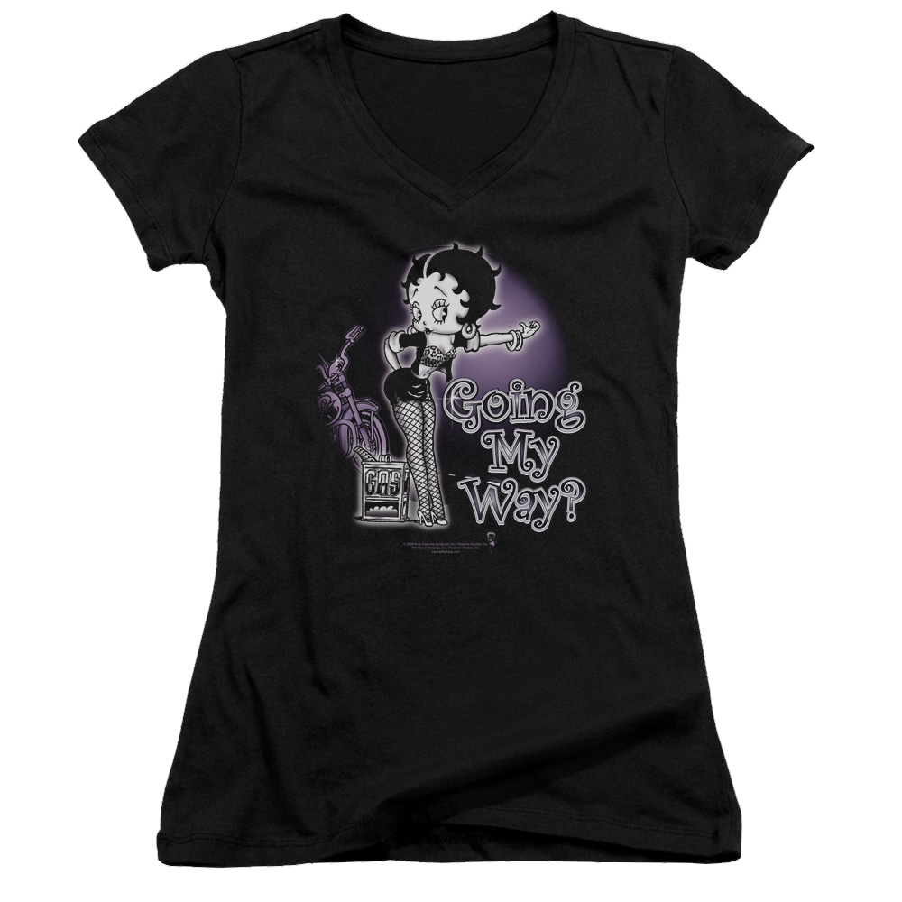 Betty Boop My Way - Juniors V-Neck T-Shirt Juniors V-Neck T-Shirt Betty Boop