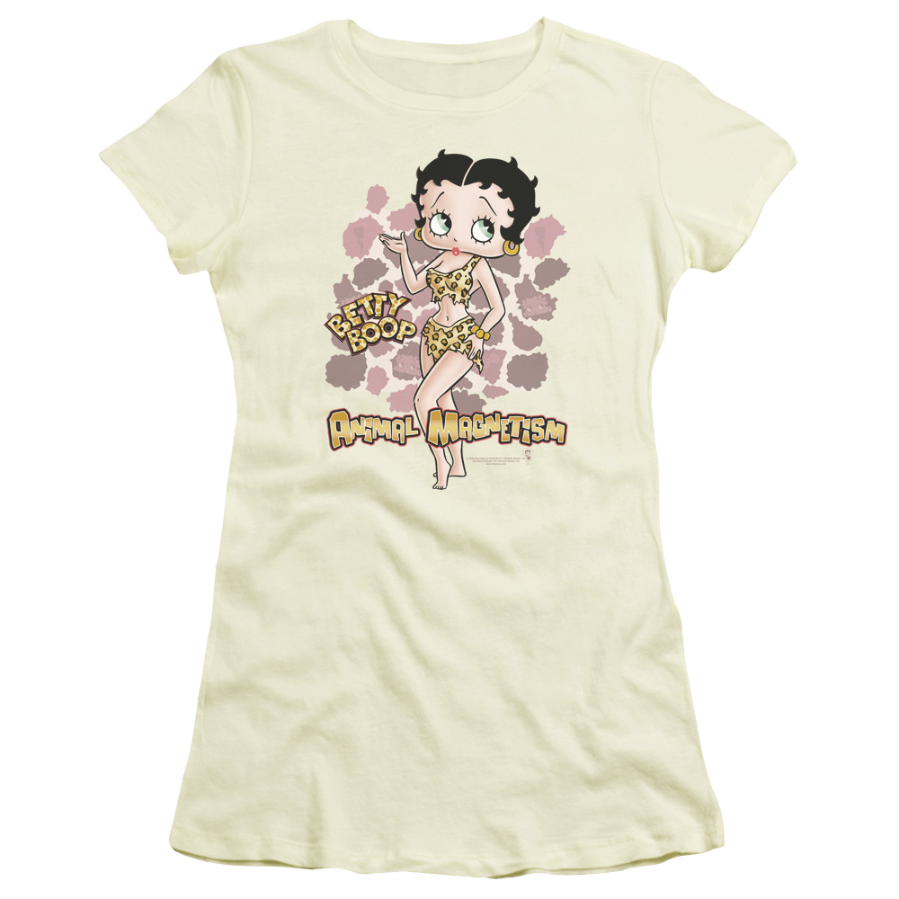 Betty Boop Animal Magnetism - Juniors T-Shirt Juniors T-Shirt Betty Boop