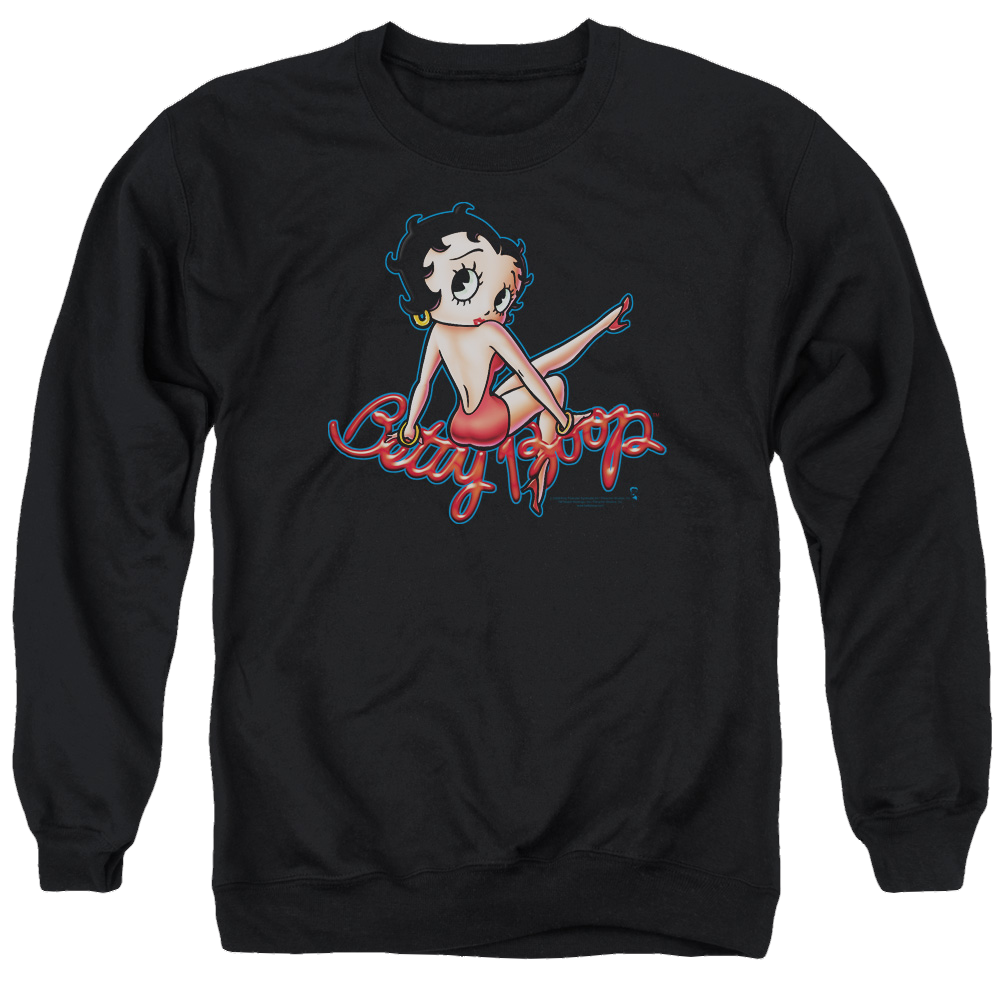 Betty Boop Bettys Back - Men's Crewneck Sweatshirt Men's Crewneck Sweatshirt Betty Boop