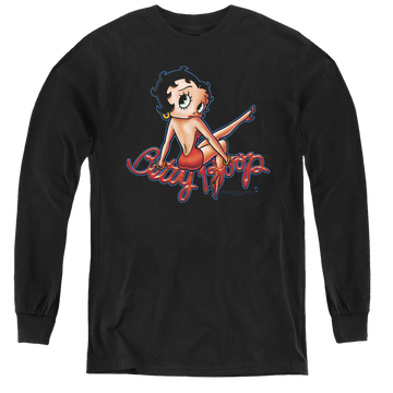 Betty Boop Bettys Back - Youth Long Sleeve T-Shirt Youth Long Sleeve T-Shirt Betty Boop