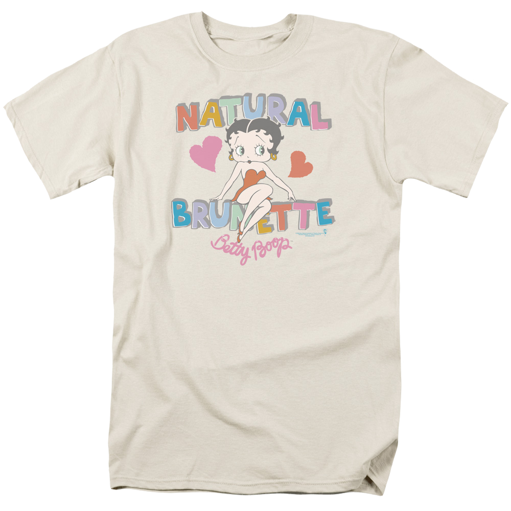 Betty Boop Natural Brunette - Men's Regular Fit T-Shirt Men's Regular Fit T-Shirt Betty Boop