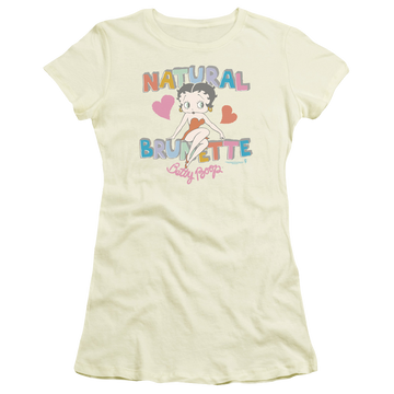 Betty Boop Natural Brunette - Juniors T-Shirt Juniors T-Shirt Betty Boop