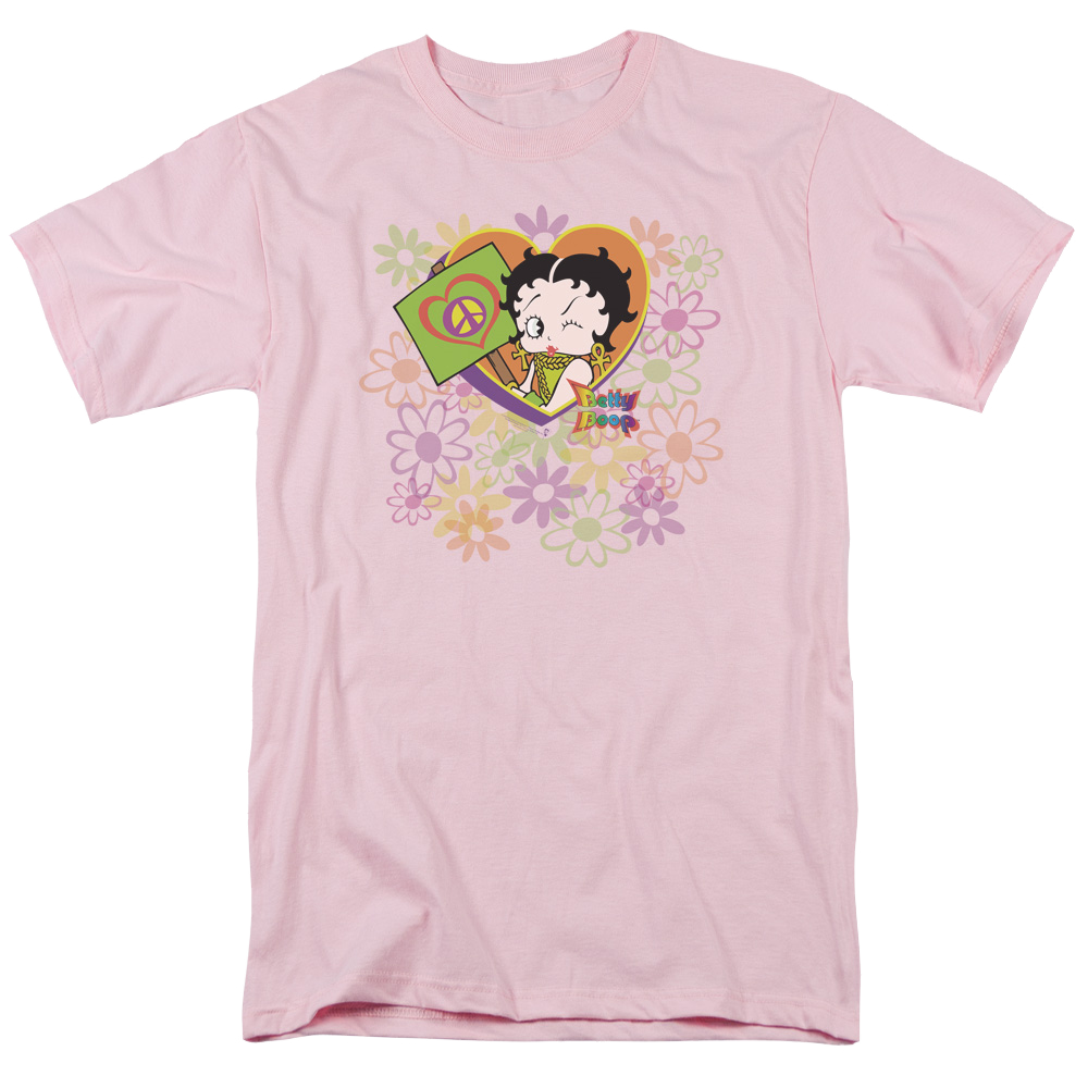 Betty Boop Peace Love And Boop - Men's Regular Fit T-Shirt Men's Regular Fit T-Shirt Betty Boop